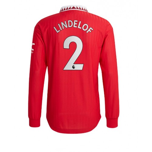 Fotbalové Dres Manchester United Victor Lindelof #2 Domácí 2022-23 Dlouhý Rukáv